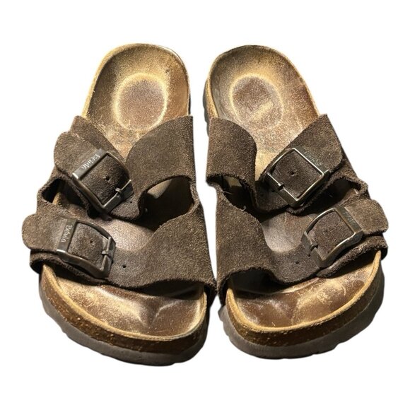 Birkenstock Betula Arizona Soft Footbed Brown Mocha Suede Sandals Women’s Size 7 - Picture 4 of 12